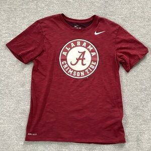 The Nike Tee Burgundy Heather Alabama Crimson Tide Dri-Fit Tee Sz. M